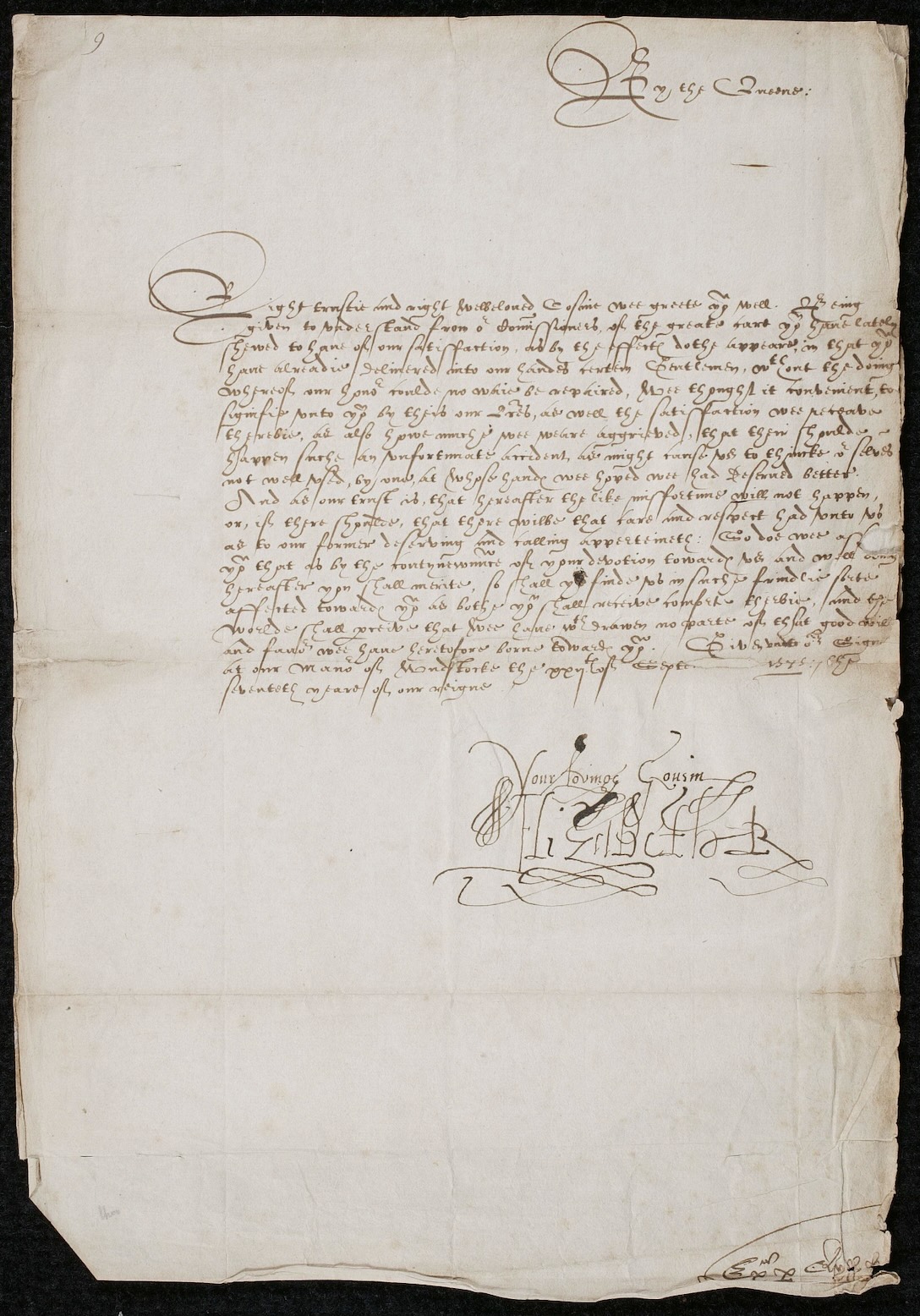<em>Signature of the Queen</em>