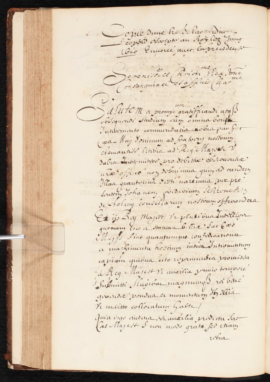 Angoulême, Charles de Valois, duc d'. Correspondence relating to the Treaty of Ulm, 1620. France, ca. 1620