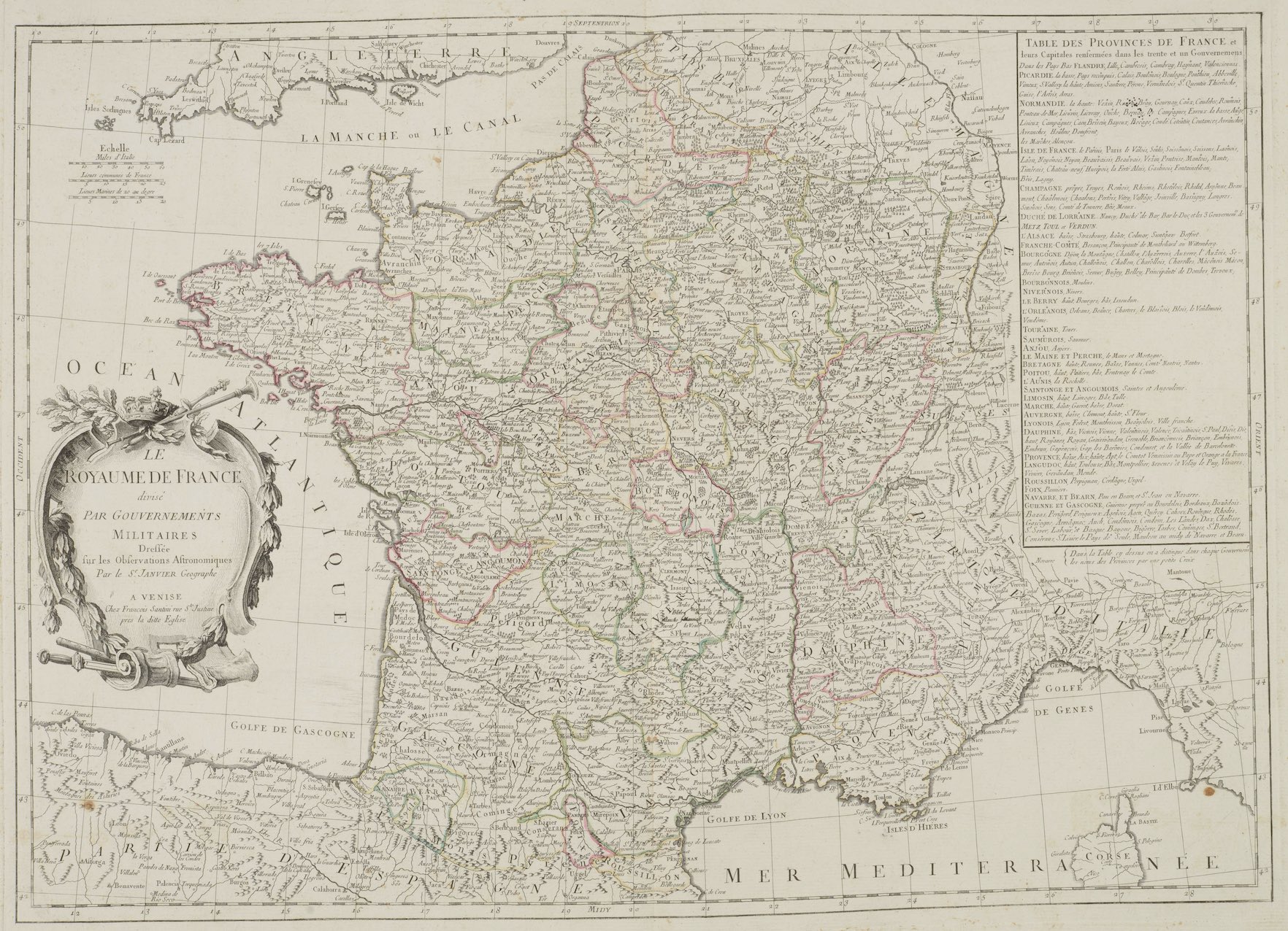 Santini, Paolo and Francesco Santini. Atlas universel, dressé sur les meilleures cartes modernes. Venice: Paolo Santini, 1776.