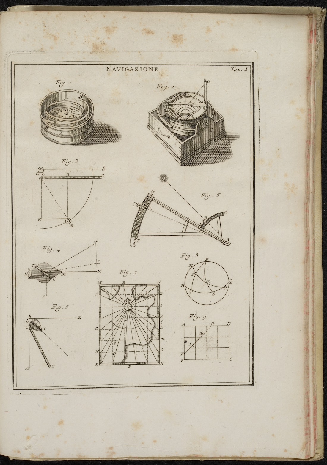 Ephraim Chambers. <em>Dizionario universale delle arti e delle scienze, che contiene la spiegazione de' termini, e la descrizion delle cose significate per essi, nelle arti liberali e meccaniche, e nelle scienze umane e divine</em>. 9 volumes.<br>Venice: Giambatista Pasquali, 1748-1749.