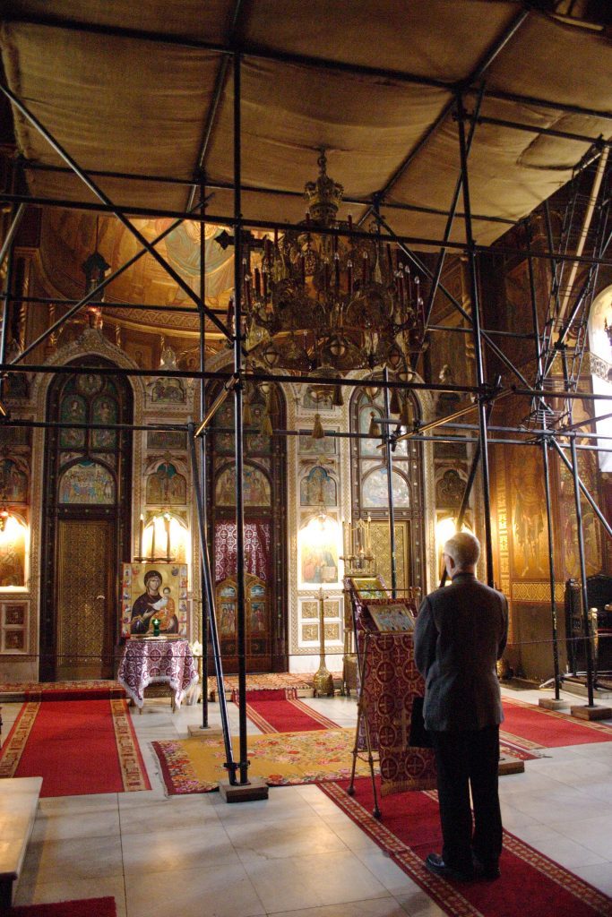 HMML Executive Director Columba Stewart at the Church of the Three Hierarchs in Iaşi