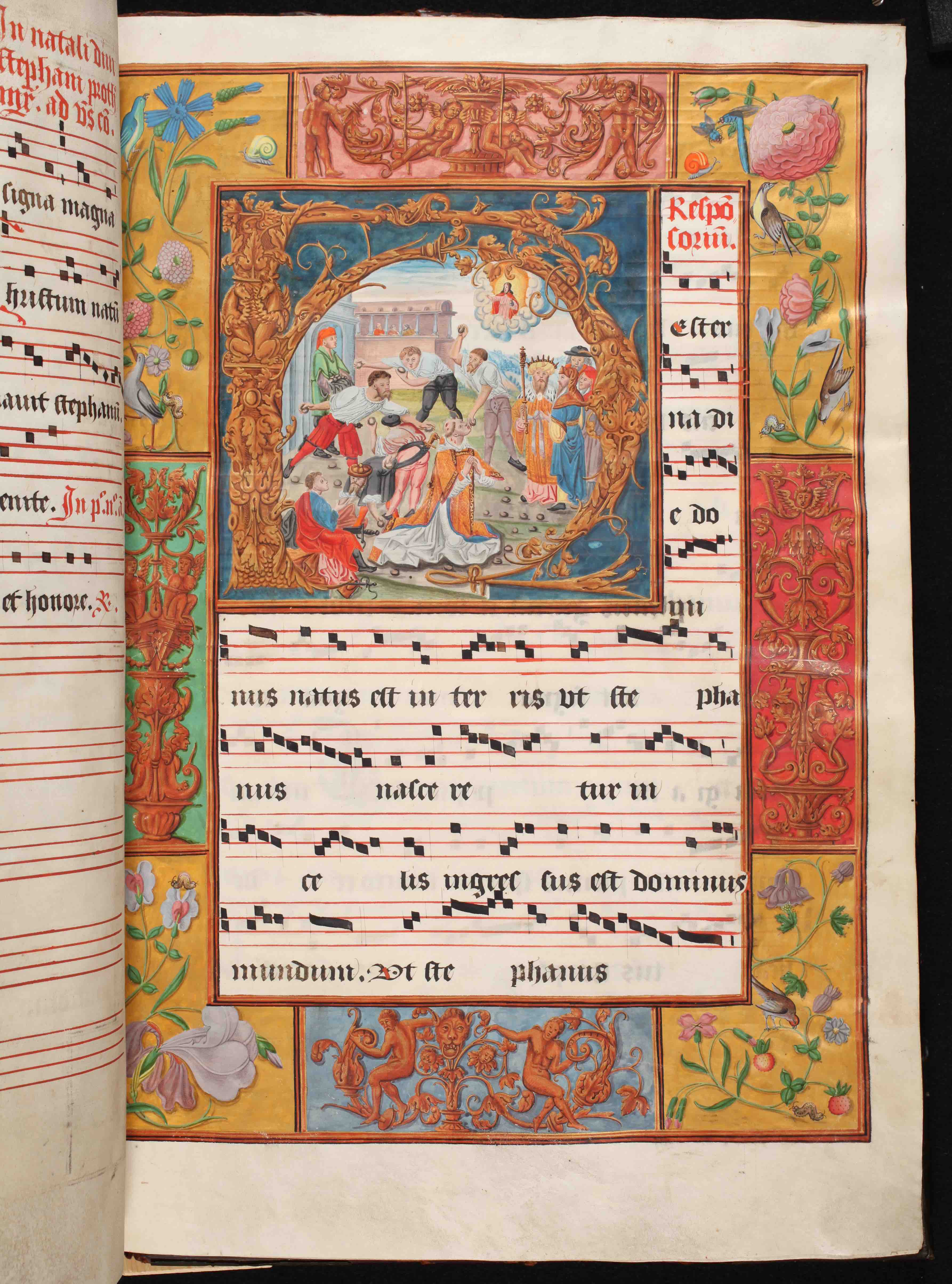 16th-century Antiphonary, Gethsemani Abbey (<a href='https://w3id.org/vhmml/readingRoom/view/500934'>AGOC 00013 002</a>)