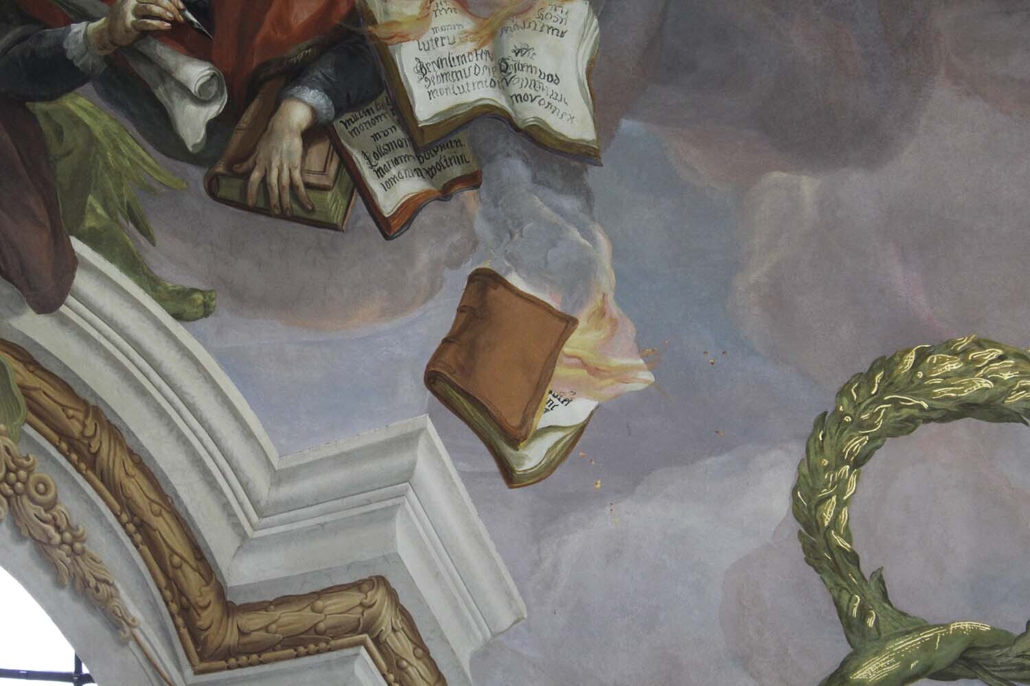 Detail of Karlskirche ceiling