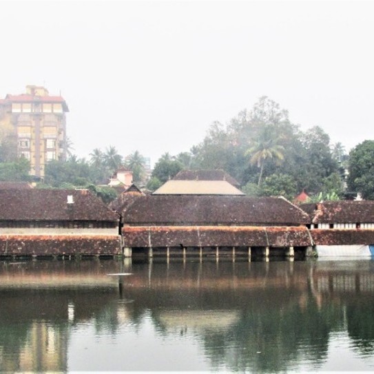 From the left: Vaṭakke Maṭham, Naṭuvil Maṭham, and Tekkē Maṭham (Thrissur). Photo: Olga Nowicka (2016)