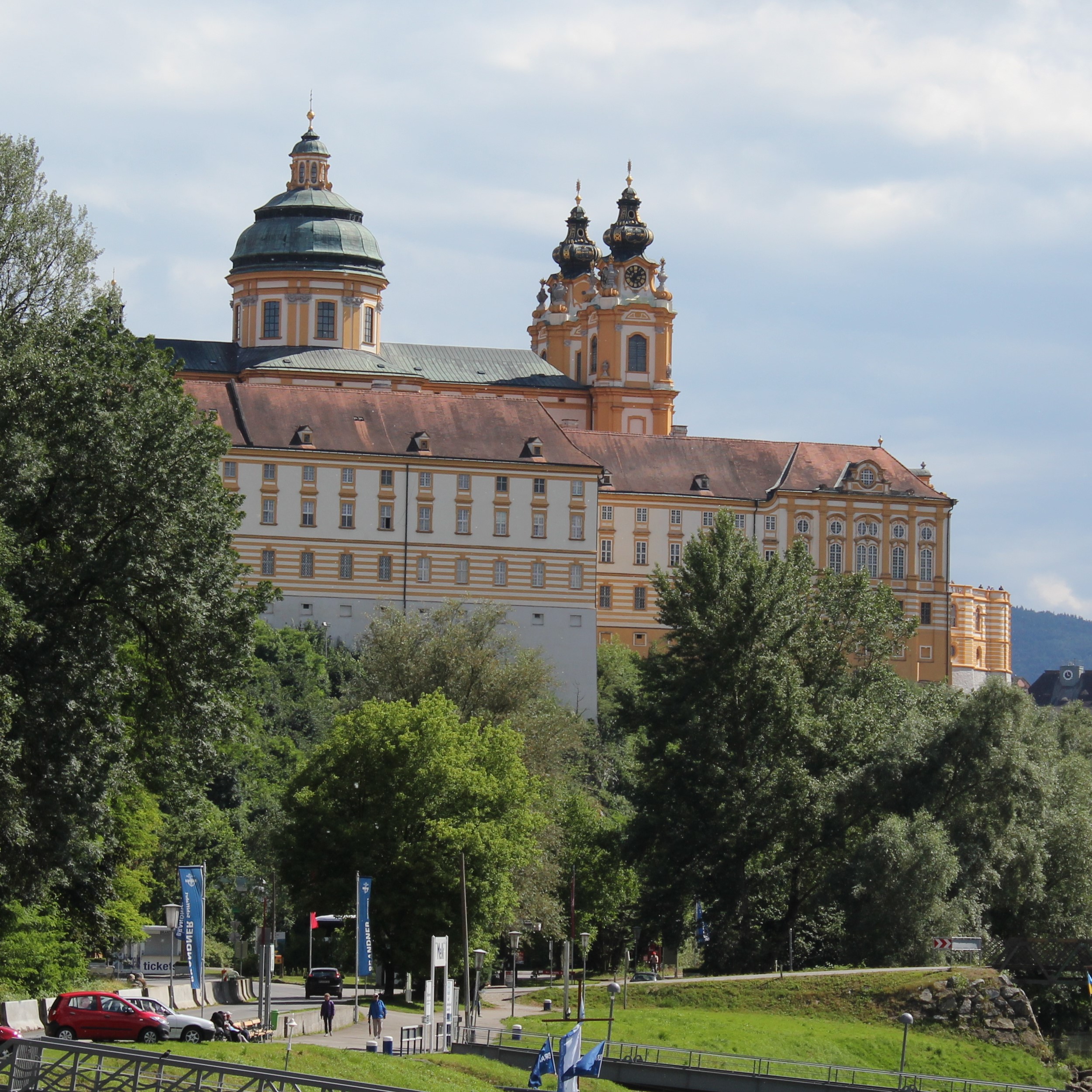 View of Melk Abbey (photograph by Dr. Matthew Z. Heintzelman in 2015)